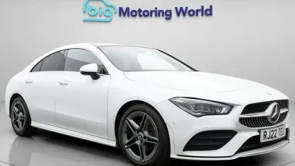 Used Mercedes CLA180 AMG line 136 HP (100 kW) 2022 White Coupe
