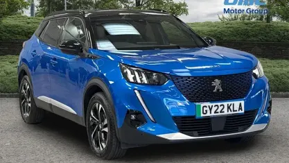 Used Peugeot e-2008 GTi 100 kW (136 HP) 2022 Blue SUV