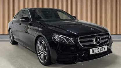 Used Mercedes E200 AMG line 184 HP (135 kW) 2019 Obsidian black Sedan