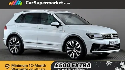 White Used 2020 VW Tiguan SEL SUV | £20,397 (Fair price)