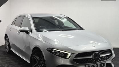 Begagnad Mercedes A180 AMG line 116 HK (85 kW) 2019 Silver Halvkombi