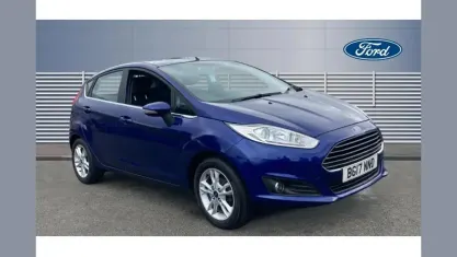 Used Ford Fiesta Zetec 101 HP (74 kW) 2017 Blue Hatchback
