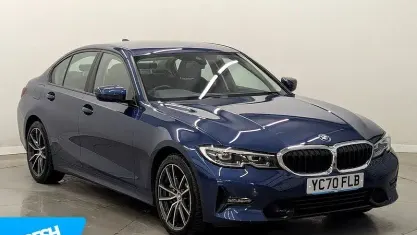 Used BMW 330e Sport Line 292 HP (214 kW) 2020 Phytonic blue Sedan