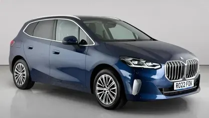 Used BMW 223 Active Tourer Luxury Line 204 HP (150 kW) 2022 Blue MPV