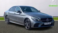 Grey Used 2020 Mercedes C300e AMG line Sedan | £21,799 (Fair price)