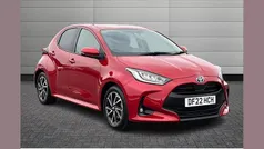 Red Used 2022 Toyota Yaris Hybrid Design Hatchback | £16,650 (Fair price)