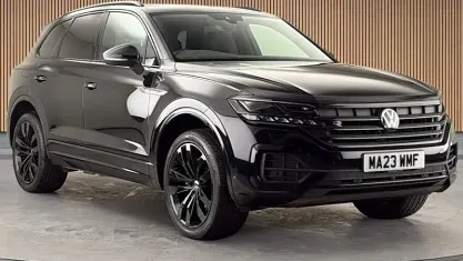 Used VW Touareg Black Edition 286 HP (210 kW) 2022 Grenadilla black metallic/grenadilla black metalli SUV