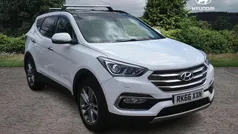 White Used 2016 Hyundai Santa Fe Premium SE SUV | £14,390 (Fair price)
