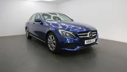 Used Mercedes C200 Premium 184 HP (135 kW) 2018 Blue Sedan