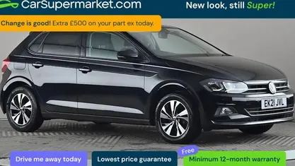Used VW Polo Match 80 HP (58 kW) 2021 Black Hatchback