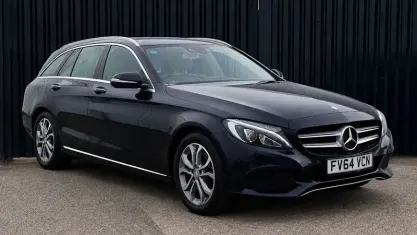 Used Mercedes C200 Premium 184 HP (135 kW) 2015 Blue Estate