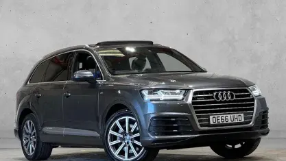 Begagnad Audi Q7 S-Line 218 HK (160 kW) 2017 Grå SUV