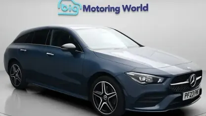 Used Mercedes CLA250e AMG Line Premium 218 HP (160 kW) 2023 Blue Coupe