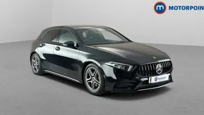 Used Mercedes A180 AMG line 136 HP (100 kW) 2019 Black Hatchback