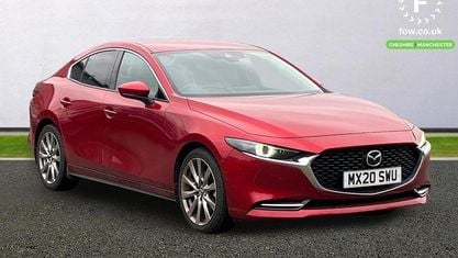 Używany Mazda 3 Inclusive 179 KM (131 kW) 2020 Czerwony Sedan/Limuzyna