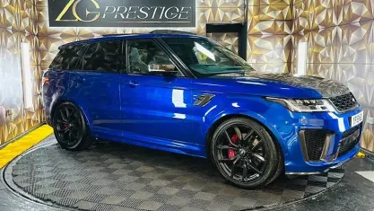 Used Land Rover Range Rover Sport SVR 575 HP (422 kW) 2019 Blue SUV