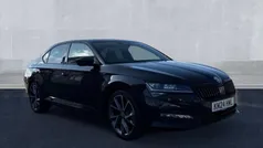 Black magic pearlescent Used 2024 Skoda Superb SportlinePlus Hatchback | £25,998 (Fair price)