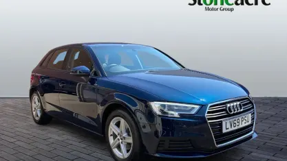 Used Audi A3 Sportback Design 150 HP (110 kW) 2019 Blue Hatchback