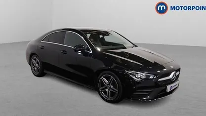 Used Mercedes CLA200 AMG line 163 HP (119 kW) 2021 Black Coupe