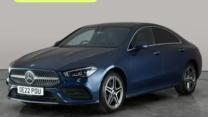 Used Mercedes E250 AMG line 218 HP (160 kW) 2022 Blue Sedan