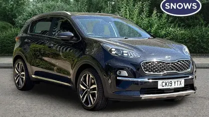 Used Kia Sportage 185 HP (136 kW) 2019 Phantom black SUV