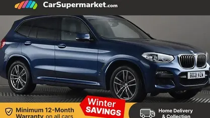 Blue Used 2021 BMW X3 M Sport SUV | £25,676 (Good price)