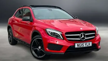 Used Mercedes GLA220 AMG line 170 HP (125 kW) 2015 Red SUV