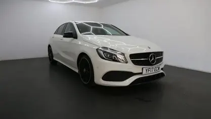 Used Mercedes A200 AMG line 136 HP (100 kW) 2017 White Hatchback