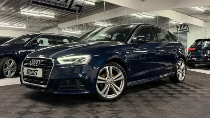 Used Audi A3 Sportback S-Line 110 HP (80 kW) 2016 Blue Hatchback