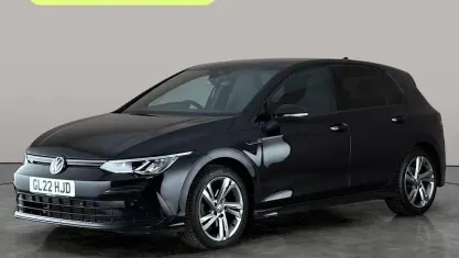 Used VW Golf VIII R-line 150 HP (110 kW) 2022 Black Hatchback