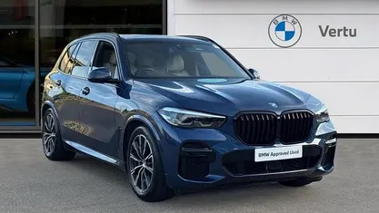 Blue Used 2022 BMW X5 M Sport SUV | £47,860 (Fair price)
