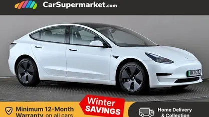 White Used 2021 Tesla Model 3 Standard Range Sedan | £17,897 (Fair price)