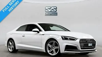 Used Audi A5 S-Line 150 HP (110 kW) 2018 White Coupe