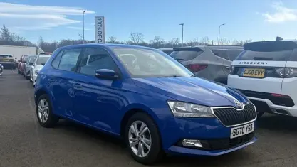 Used Skoda Fabia SE 60 HP (44 kW) 2020 Blue Hatchback
