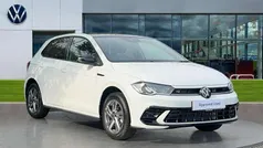 Pure white flat black New 2025 VW Polo R-line Hatchback | £23,087 (Fair price)
