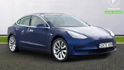 Blue Used 2020 Tesla Model 3 Standard Range Sedan | £16,399 (Good price)