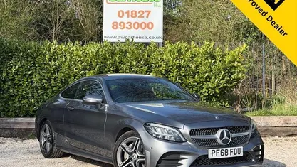 Used Mercedes C200 AMG line 184 HP (135 kW) 2019 Grey Coupe