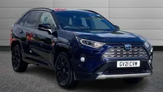 Obsidian blue black Used 2021 Toyota RAV4 Hybrid SUV | £29,495 (Fair price)