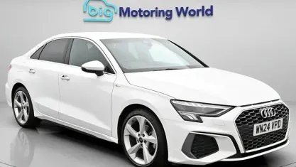 Begagnad Audi A3 S-Line 110 HK (80 kW) 2024 Vit Sedan