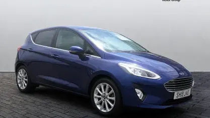 Used Ford Fiesta Titanium 101 HP (74 kW) 2021 Blue Hatchback