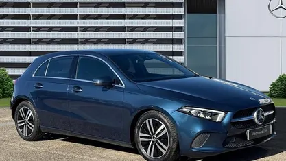 Used Mercedes A180 116 HP (85 kW) 2020 Blue Hatchback