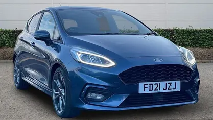 Used Ford Fiesta ST-Line 95 HP (69 kW) 2021 Blue Hatchback