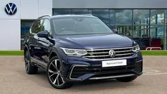 Atlantic blue metallic Used 2022 VW Tiguan Allspace R-line SUV | £29,882 (Fair price)