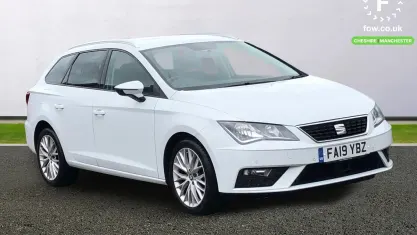 Used Seat Leon Sport 131 HP (96 kW) 2019 White Estate