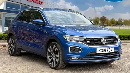Used VW T-Roc R-line 150 HP (110 kW) 2019 Blue SUV