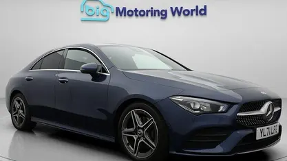 Used Mercedes CLA220 AMG line 190 HP (139 kW) 2021 Blue Sedan