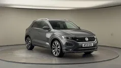 Indium gray metallic/indium gray metallic Used 2021 VW T-Roc R-line SUV | £18,300 (Fair price)