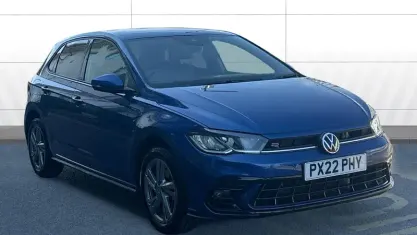 Used VW Polo R-line 110 HP (80 kW) 2022 Blue Hatchback
