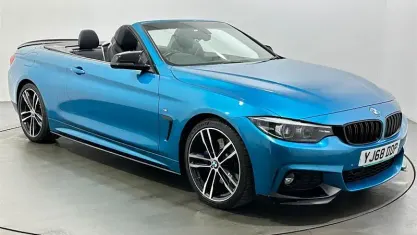 Used BMW 420 M Sport 190 HP (139 kW) 2019 Blue Cabriolet