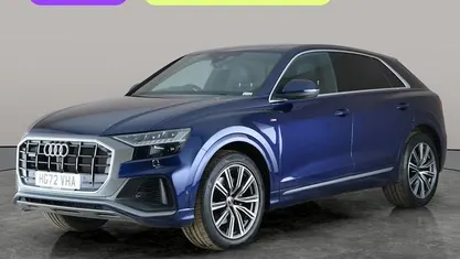 Used Audi Q8 S-Line 340 HP (250 kW) 2023 Blue SUV